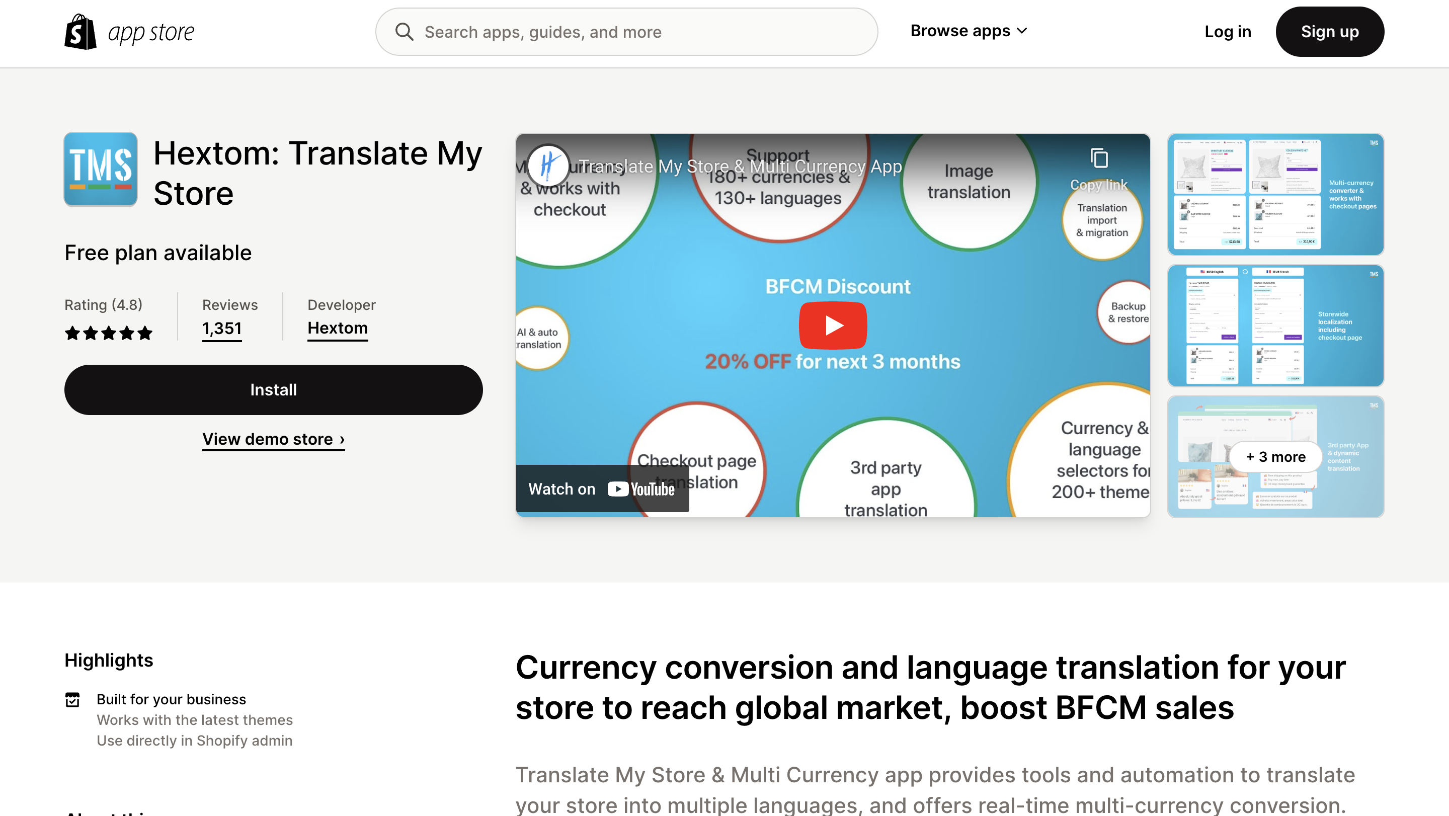 Hextom: Translate My Store